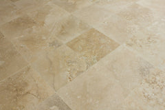 Honed and Filled Travertine Flooring Tiles - DISCONTINUED - Mina Rustic - 12"x24"x1/2"