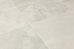 Turkish Carrara White Polished Marble Tiles - 12"x12"