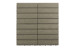 Interlocking Deck Tiles - Composite QuickDeck HD - DISCONTINUED - Stone Gray Naturale