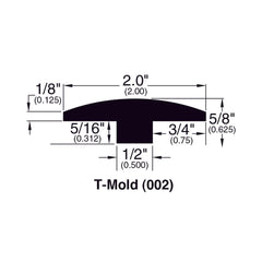 Phoenix - French Roasted Engineered Hardwood Moldings - T-Molding