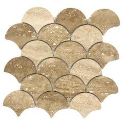 Patara - Mesh Mosaic Tile Collection - Laguna Pattern - Honed and Filled