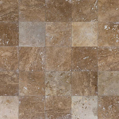 Antique Pattern Travertine Flooring Tiles - DISCONTINUED - Noce Rustic / Honed