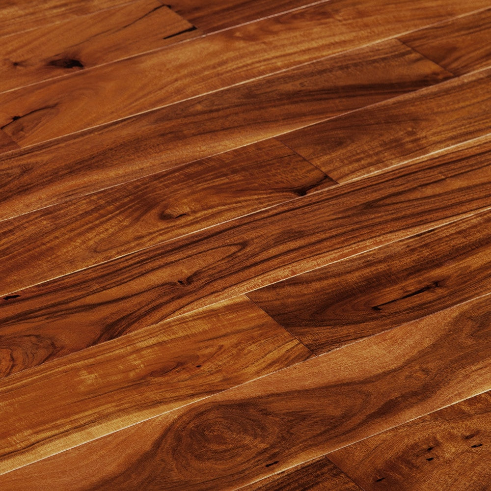 Tropical Handscraped Acacia Solid Hardwood Flooring - Acacia Golden