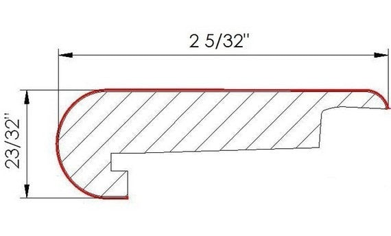 Laminate Moldings - 12mm Wide Board Collection - Hickory Antique