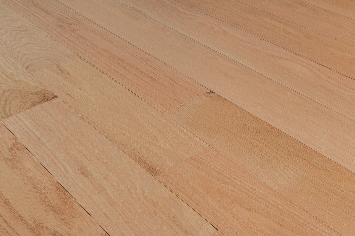 Red Oak Unfinished Solid Hardwood Flooring - Red Oak - Select / 5"
