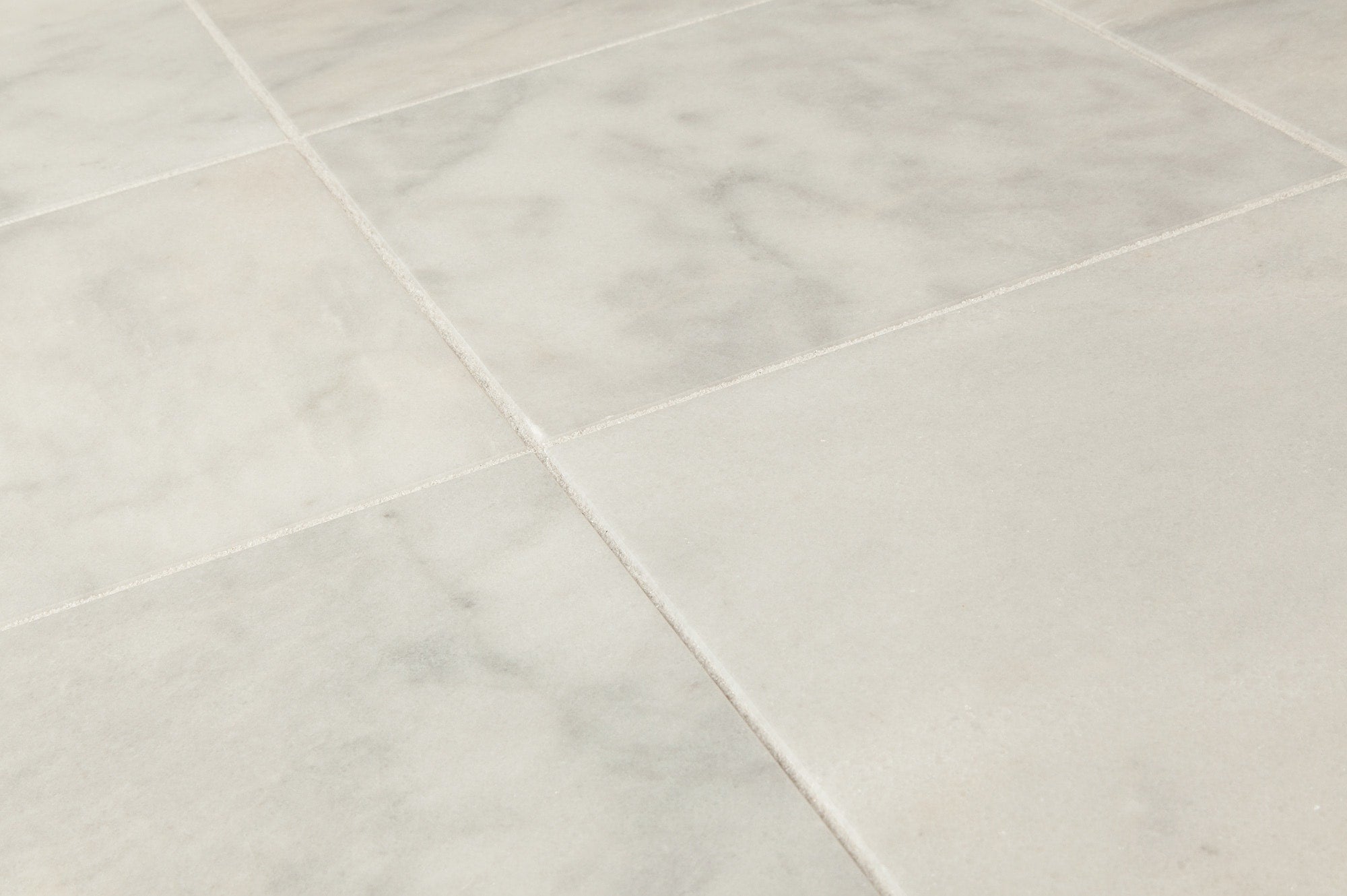 Turkish Carrara White Polished Marble Tiles - 12"x12"