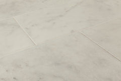 Turkish Carrara White Polished Marble Tiles - 12"x24"