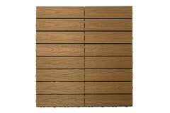 Interlocking Deck Tiles - Composite QuickDeck HD - Teak Naturale