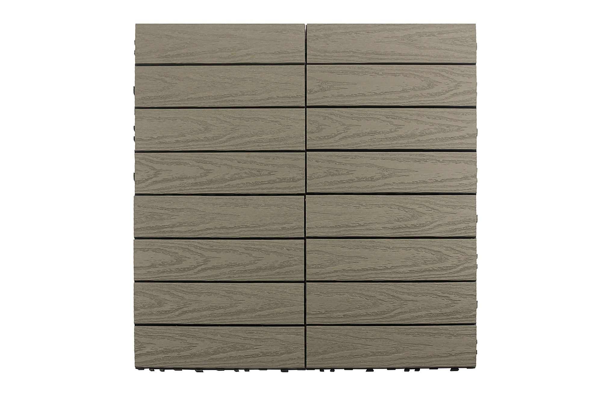 Interlocking Deck Tiles - Composite QuickDeck HD - DISCONTINUED - Stone Gray Naturale