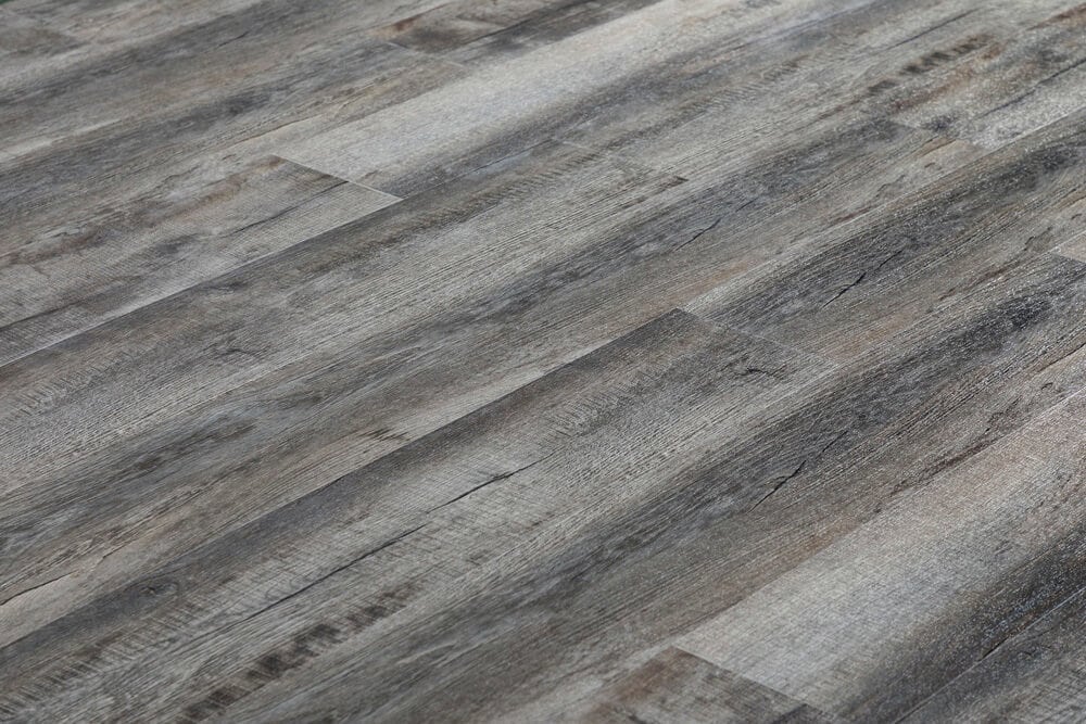 XL Jumbo Waterproof 6.5mm Rigid Core Luxury Vinyl Plank Flooring - Grey Brushed French Oak