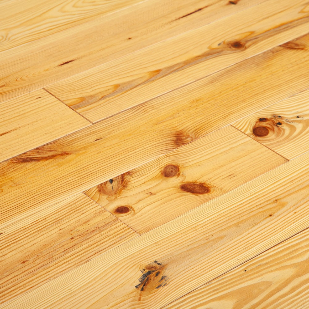 American Pine Wirebrushed Solid Hardwood Flooring - Natural