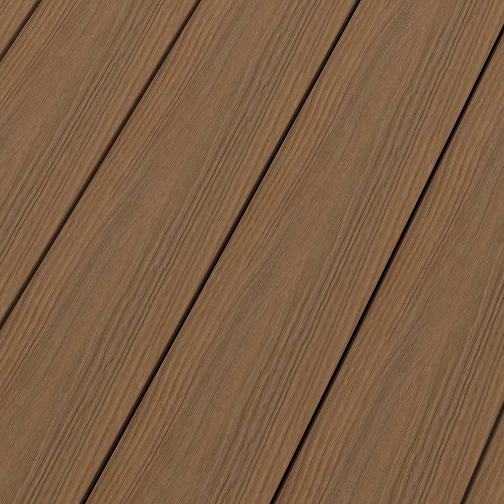 Dura-Shield Ultratex Composite Decking - Teak / Solid Grooved / 8 ft.