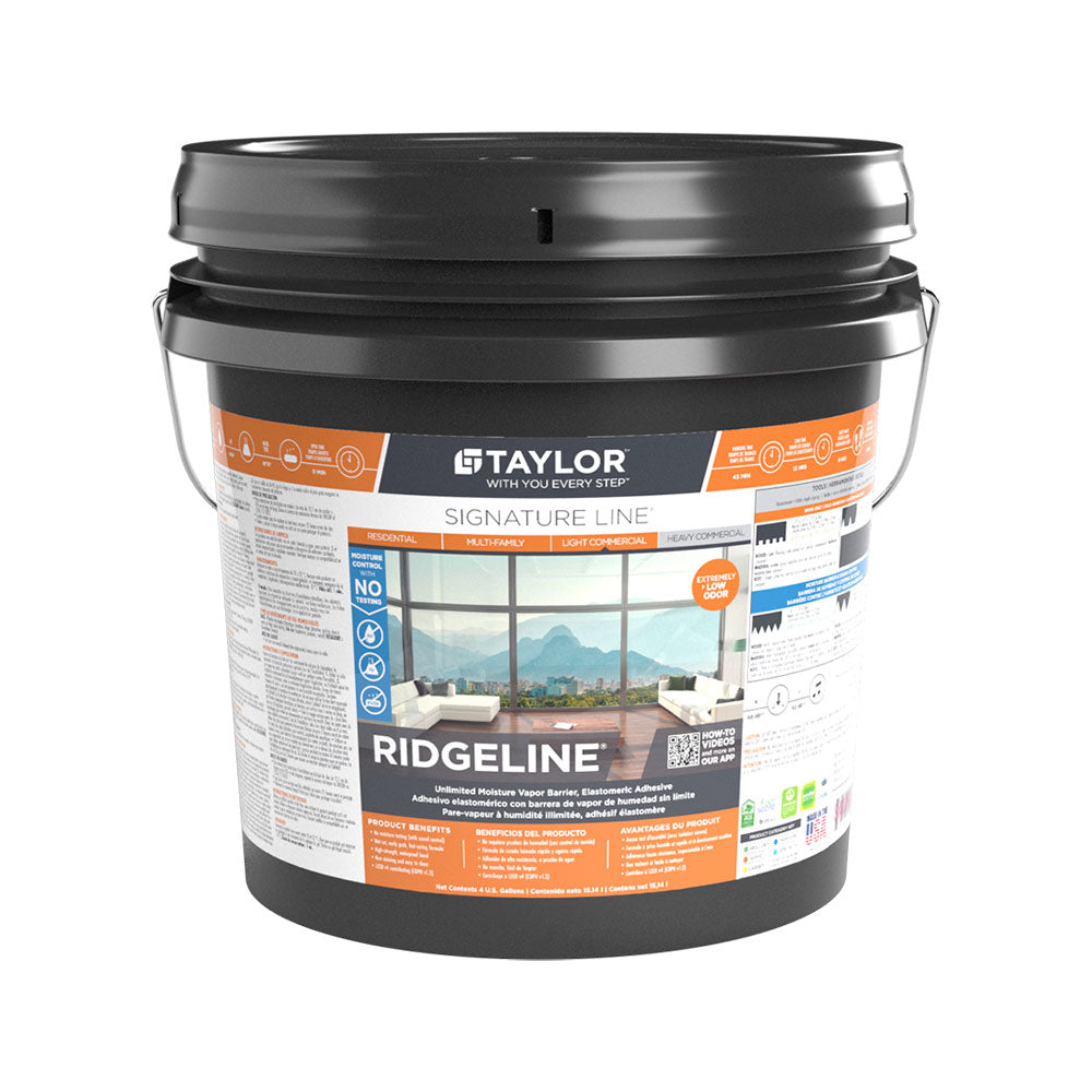 Taylor Ridgeline Unlimited Moisture Vapor Barrier, Elastomeric Adhesive - 4 Gal