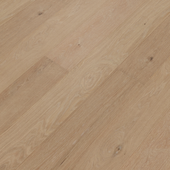 Nordic Plank 9.5in White Oak Engineered Hardwood Collection - Glacier Linen