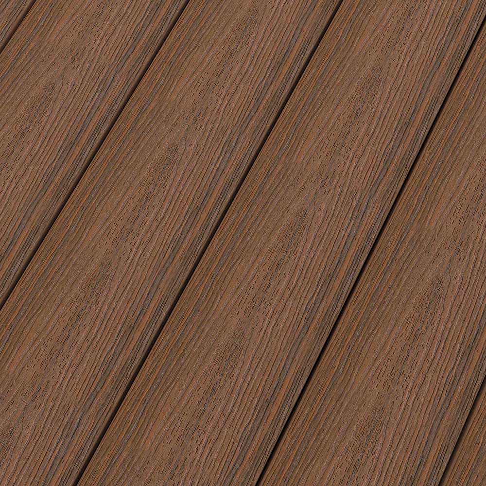 Dura-Shield Ultratex Composite Decking - Leather Brown / Solid Grooved Edged (Empress) / 8 ft.
