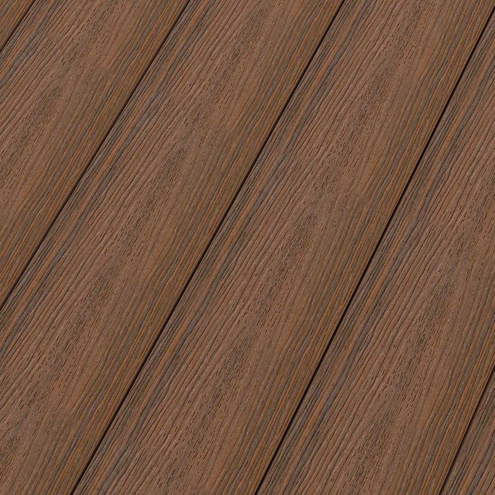 Dura-Shield Ultratex Composite Decking - Leather Brown / Solid Square Edged / 8 ft.