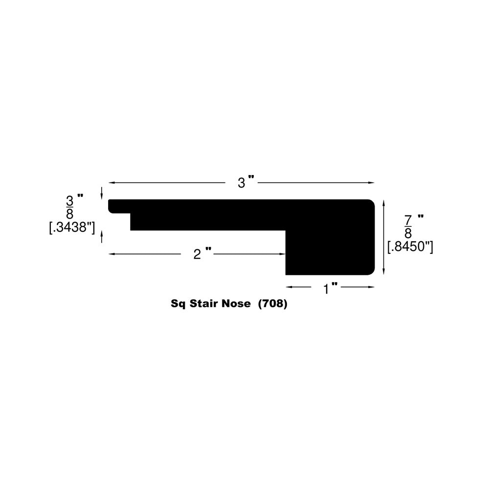 Engineered Hardwood Moldings - Advantage - Galiano - Square Stair Nose