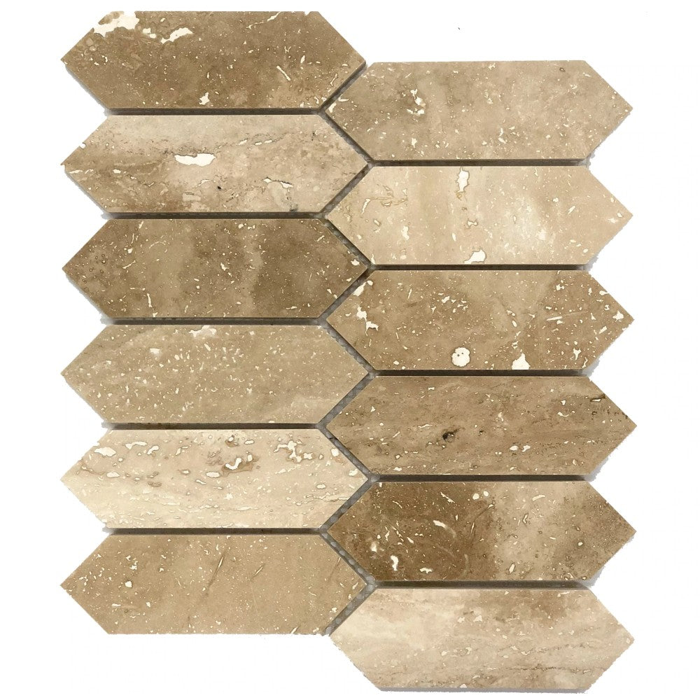 Patara - Mesh Mosaic Tile Collection - Strada Pattern - Honed and Filled
